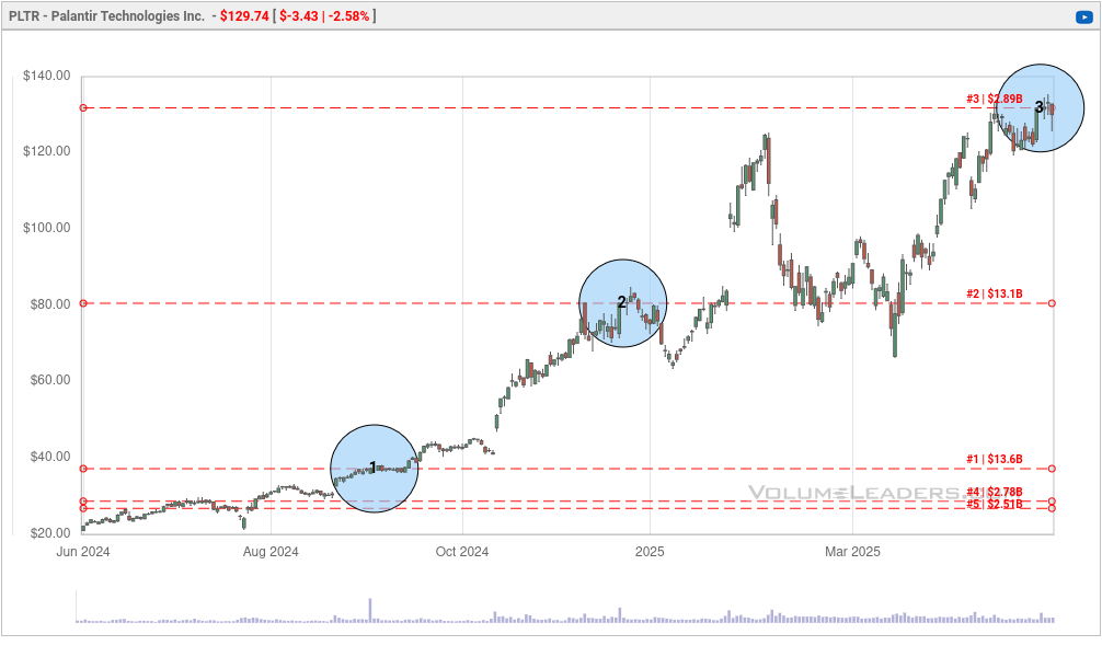 PLTR 1Y chart